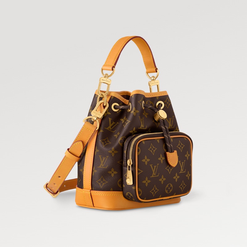 商品Louis Vuitton|【预售十天】路易威登NOÉ CARGO 手袋做旧牛皮革饰边水桶包M14017,价格¥21645,第3张图片详细描述