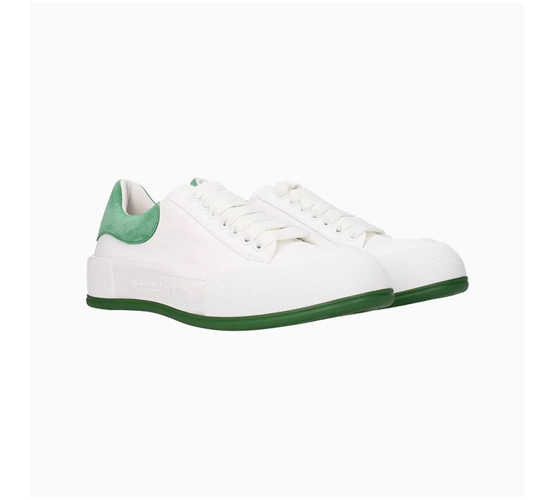 商品[国内直发] Alexander McQueen|ALEXANDER MCQUEEN 白色 男士帆布鞋 654594-W4MV7-9354,价格¥3719,第5张图片详细描述