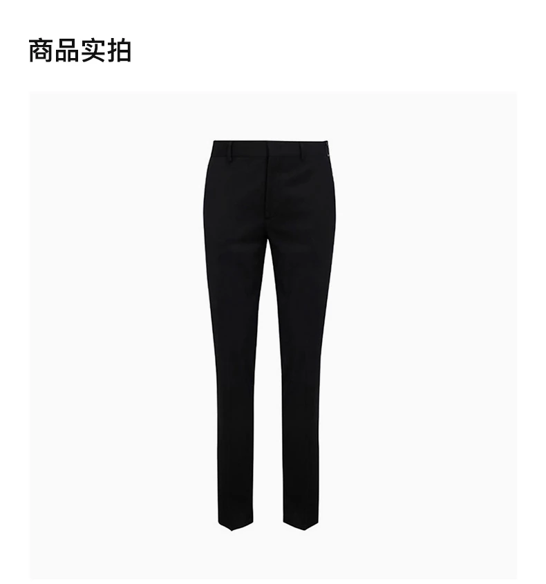 商品Fendi|FENDI 男士黑色直筒西装裤 FB0514-ABI2-F0QA1,价格¥3423,第4张图片详细描述