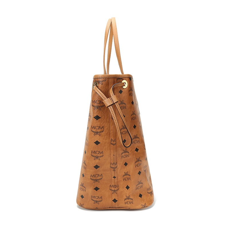 商品[国内直发] MCM|MCM Liz Visetos 老花满印 帆布 子母包托特包Tote包购物袋单肩包手提包 女款 干邑色/黑色,价格¥2950,第7张图片详细描述