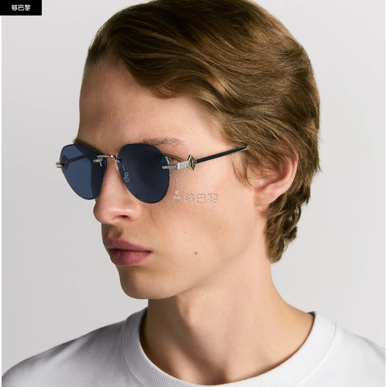 商品Dior|【预售】 迪奥 25春夏 男士 太阳眼镜 CD Diamond R5U CDDMR5UXR_F2B0,价格¥5280,第4张图片详细描述