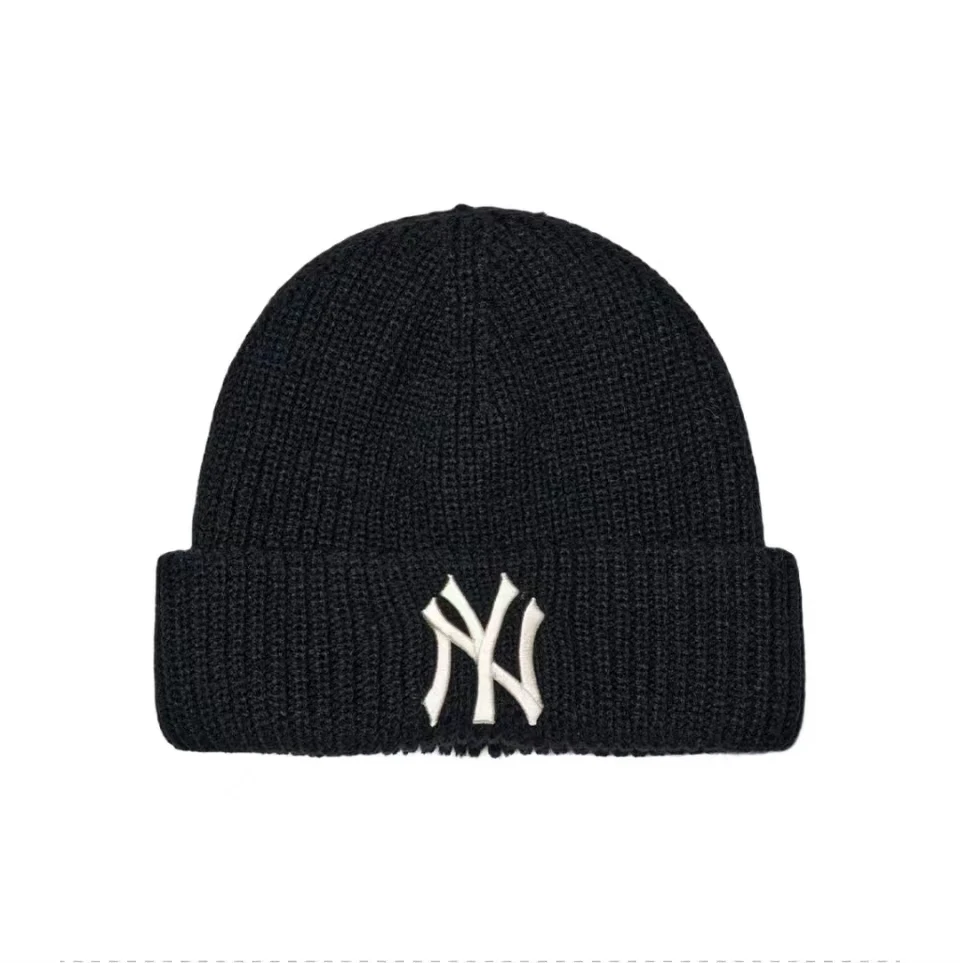 商品MLB|【享贝家】（国内现货-QD）MLB 徽标Logo刺绣 毛线帽 男女同款 黑色 3ABNM0726-50BKS-FREE,价格¥174,第1张图片详细描述