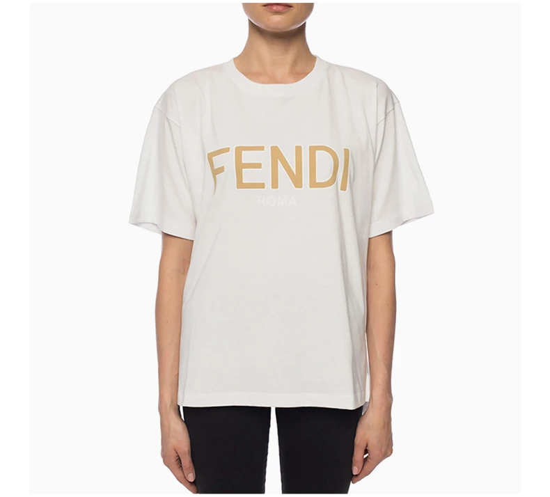 商品Fendi|Fendi 芬迪 女士白色T恤 FAF077-A8XA-F0ZNM,价格¥1889,第5张图片详细描述