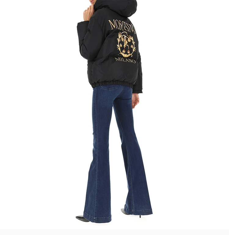 商品[国内直发] Moschino|Moschino 莫斯奇诺 黑色女士棉服夹克 EA0518-5518-4555,价格¥6930,第8张图片详细描述