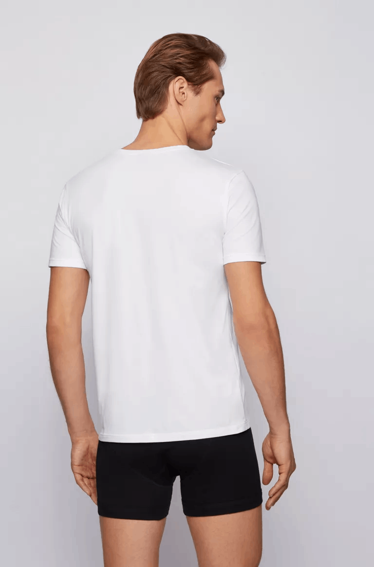 商品[国内直发] Hugo Boss|2件装 男士经典款常规版家居短袖T恤 50325405,价格¥284,第7张图片详细描述