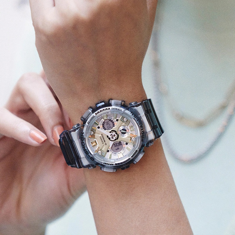 商品[国内直发] Casio|卡西欧手表“冰韧”透明系列表款  防震 防磁 200米防水 自动LED照明 世界时间（48个城市） 秒表（1/1000秒） 每日闹铃、整点响报 倒计时 夜光功能,价格¥761,第1张图片详细描述