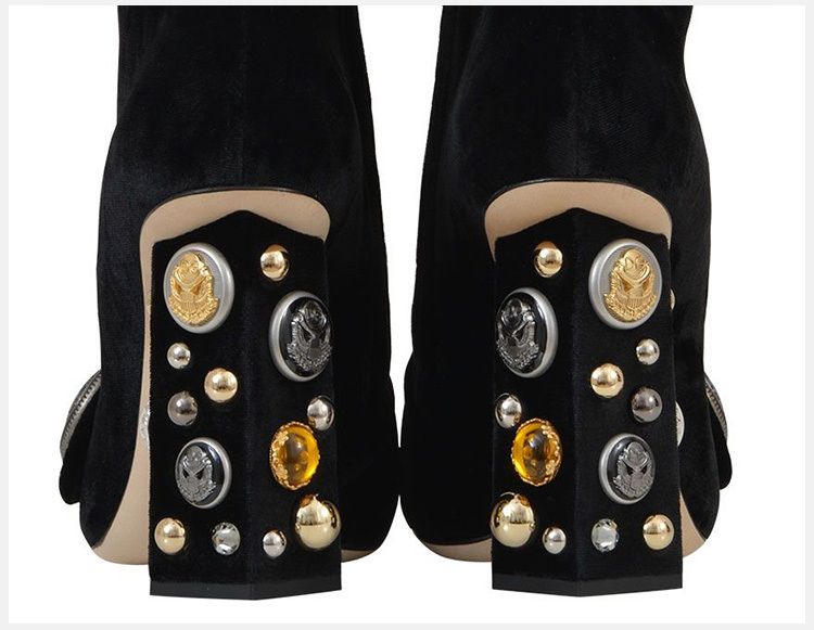 商品Dolce & Gabbana|Dolce&Gabbana 杜嘉班纳 女士黑色高跟鞋 CT0322-AM408-80999,价格¥4115,第9张图片详细描述