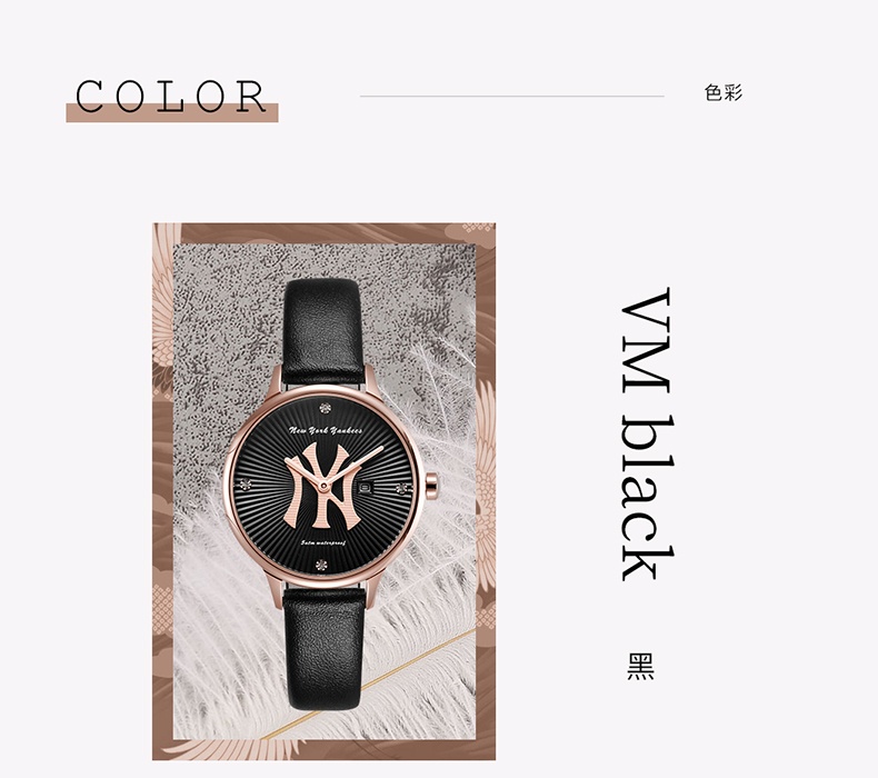 商品[国内直发] MLB|MLB美职棒女神系列 潮流时尚镶钻学生百搭防水女表SD027,价格¥414,第6张图片详细描述