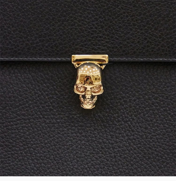 商品Alexander McQueen|ALEXANDER MCQUEEN 黑色女士手拿包 554197-1DD0G-1000,价格¥2094,第8张图片详细描述