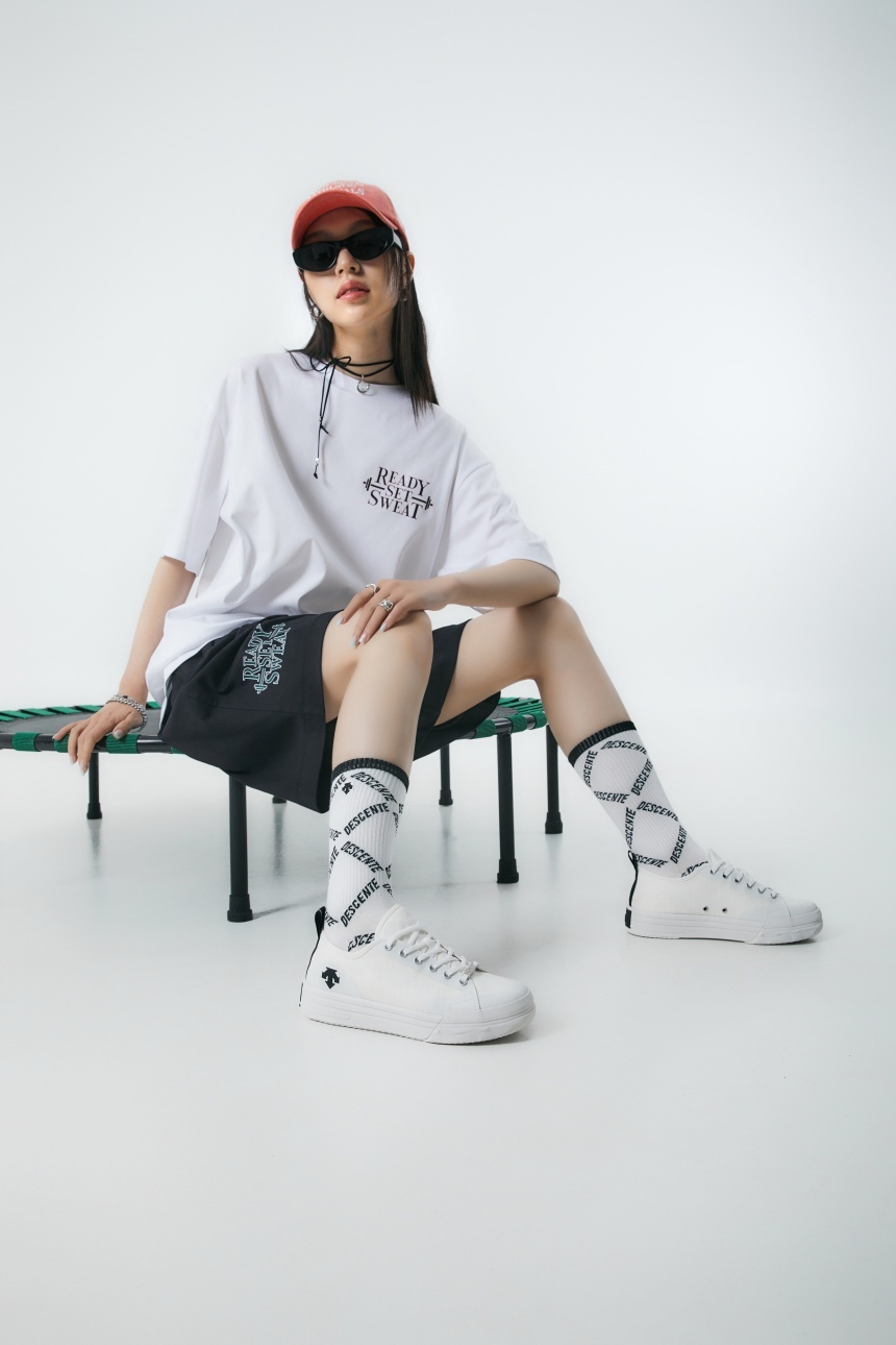 商品DESCENTE|【享贝家】DESCENTE 迪桑特 圆领运动短袖字母T恤 绿色 SN323UTS73（现采购商品，下单后12天内发货）,价格¥462,第3张图片详细描述