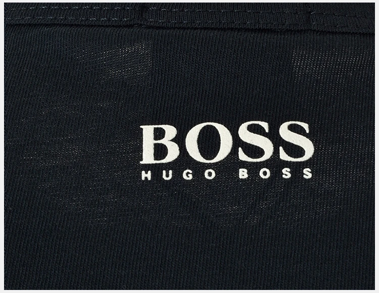 商品Hugo Boss|Hugo Boss 雨果博斯 男士深蓝色白字棉质短袖T恤 TEE1-50383429-410,价格¥441,第13张图片详细描述