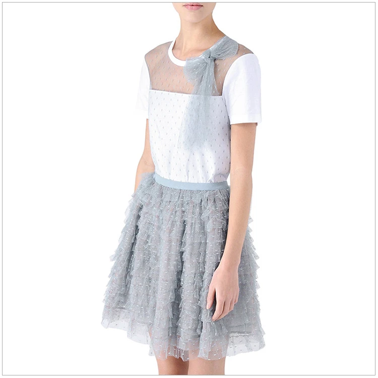 商品[国内直发] RED Valentino|red valentino 白色女士短袖棉质T恤 KR3MG02F-261-AP8,价格¥882,第4张图片详细描述