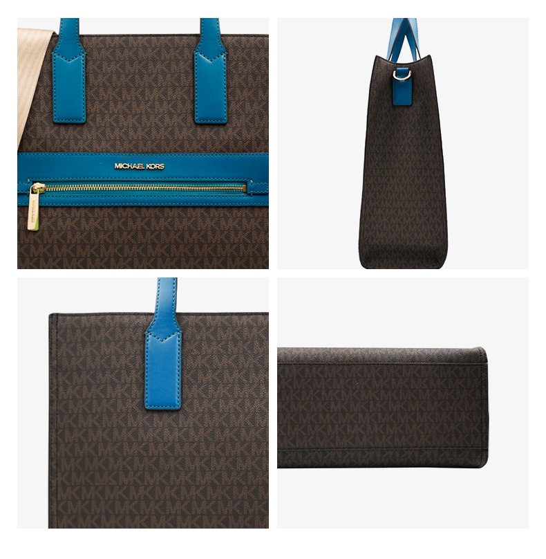 商品Michael Kors|迈克.科尔斯KENLY 大号女士PVC单肩斜挎手提托特包,价格¥1245,第8张图片详细描述