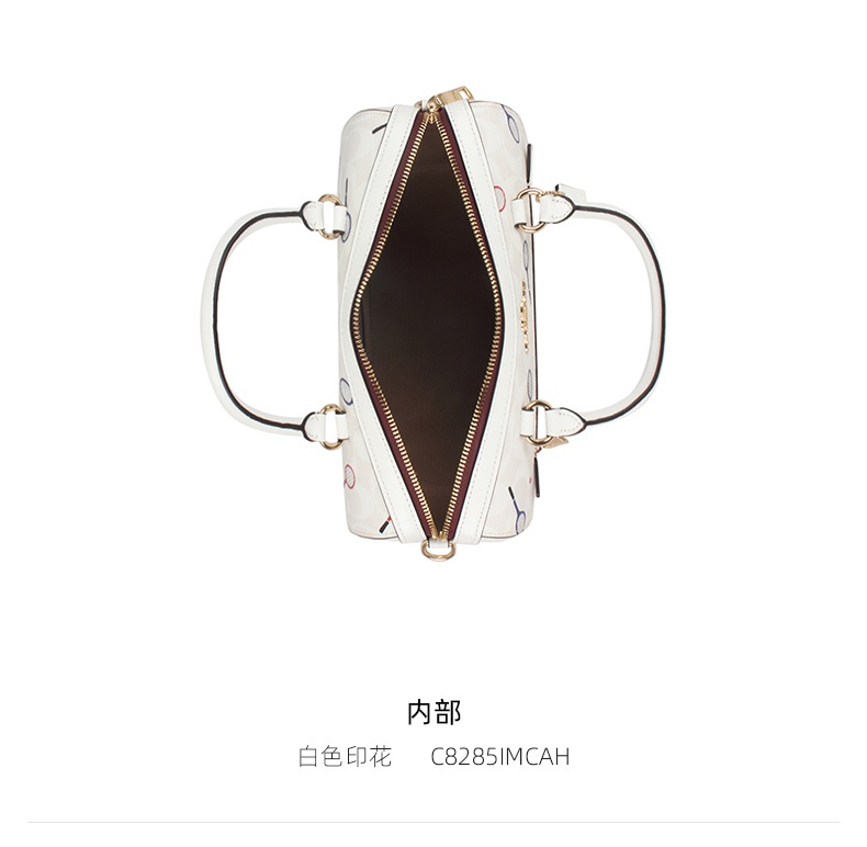 商品Coach|COACH 奥莱款女士PVC配皮单肩斜挎手提包 C8285IMCAH,价格¥1554,第5张图片详细描述