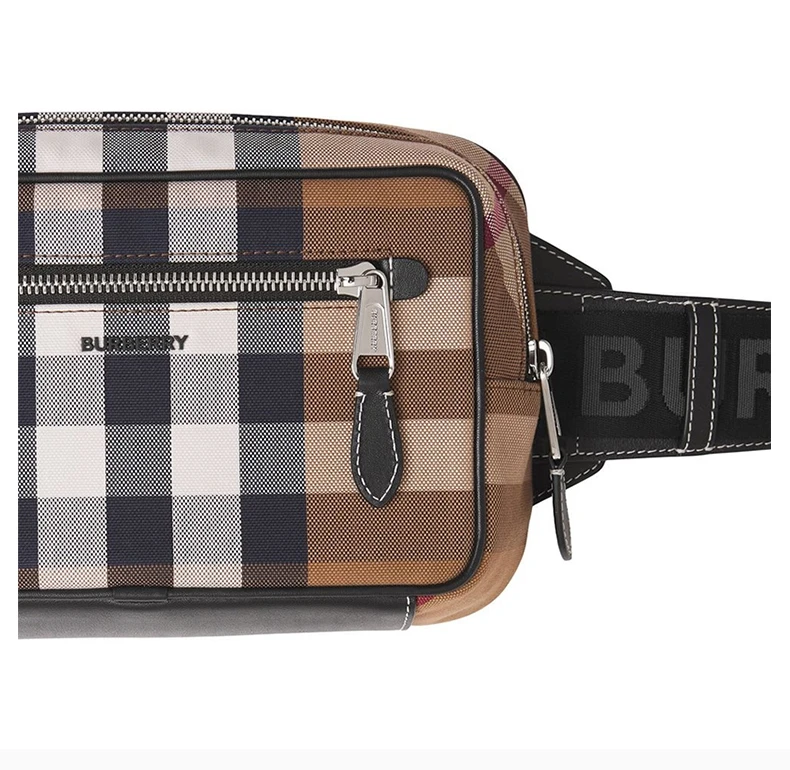 商品Burberry|BURBERRY 格纹男士腰包 8042038,价格¥3406,第6张图片详细描述