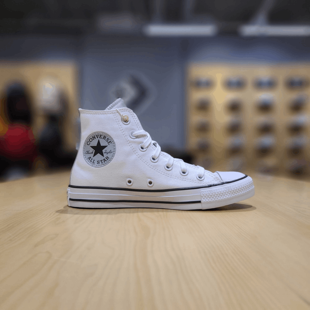 商品Converse|【韩国直邮|包邮包税】匡威 女士 CHUNK TAYLOR ALL STAR SEASONAL 白色 高鞋 570287C,价格¥559,第3张图片详细描述
