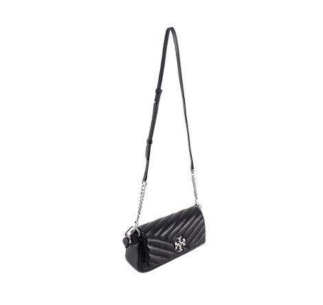 商品[国内直发] Tory Burch|汤丽柏琦 TB女包奢侈品Kira衍缝皮革黑色腋下包手提单肩包法棍包小号 84999-001,价格¥584,第5张图片详细描述