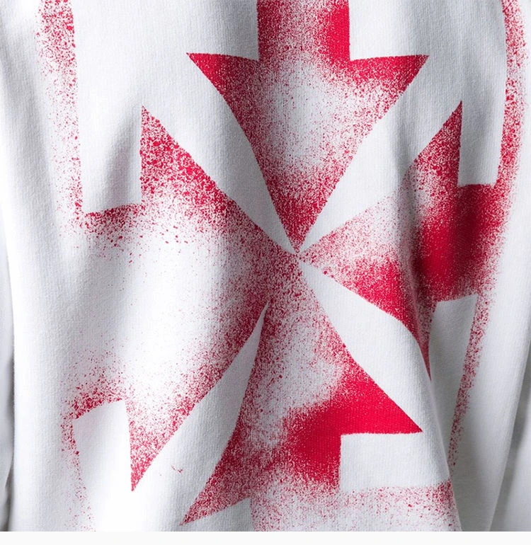 商品Off-White|OFF WHITE 男士白色棉质卫衣 OMBA025E20FLE003-0125,价格¥1122,第7张图片详细描述