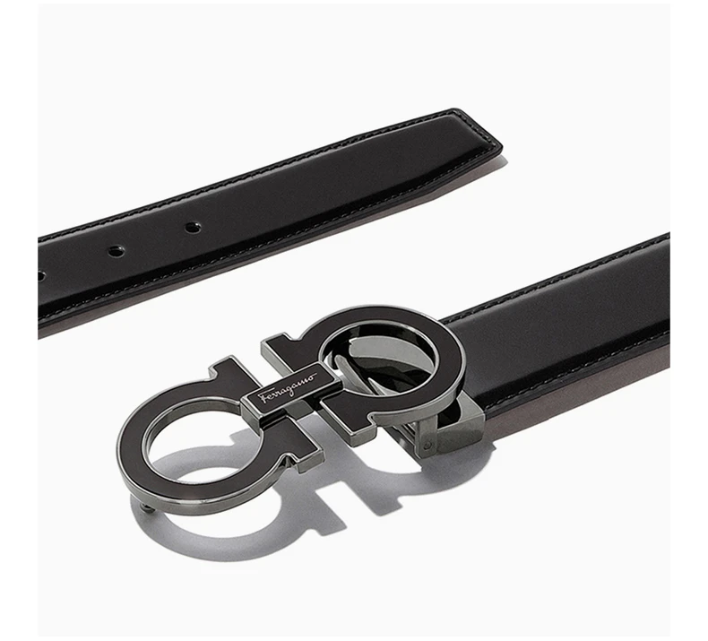 商品[国内直发] Salvatore Ferragamo|SALVATORE FERRAGAMO 黑色男士腰带 67-9750-671502,价格¥2660,第7张图片详细描述