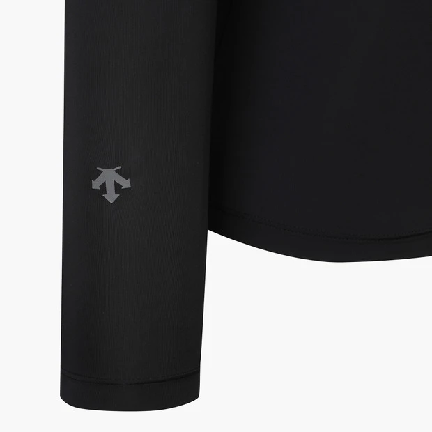 商品【预售商品15天发货】 DESCENTE|高尔夫系列女性网眼混合圆领内搭T恤 DP22WFIN45-BLKG,价格¥505,第12张图片详细描述