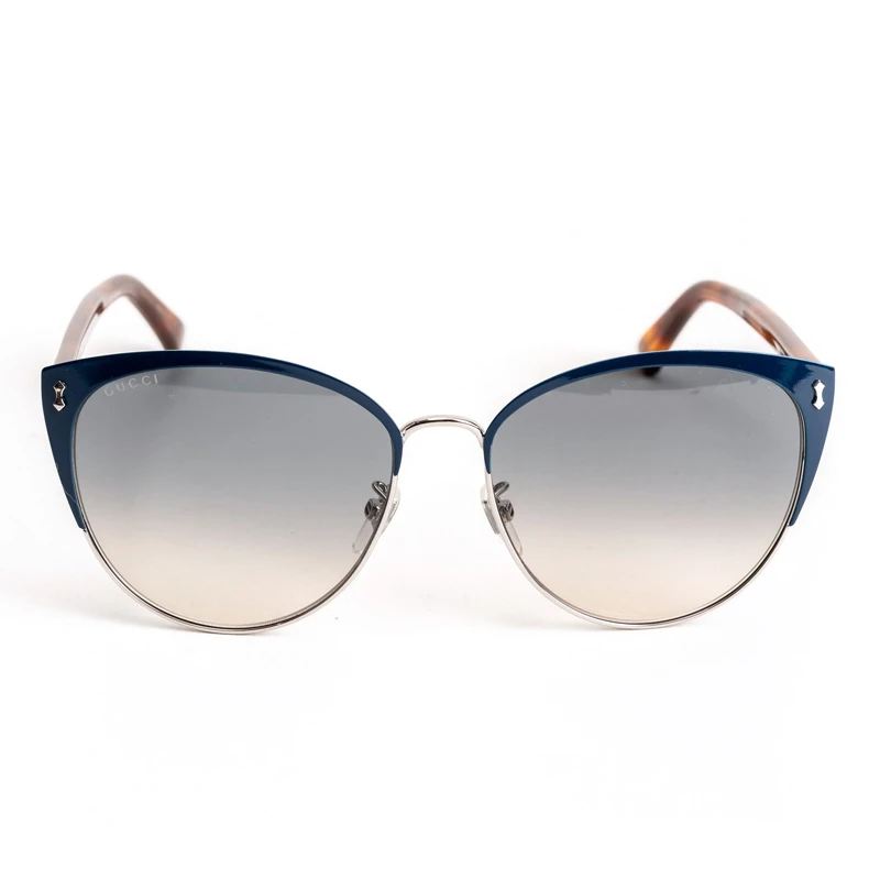 商品[国内直发] Gucci|GUCCI 黑色女士圆形太阳镜 GG0197SK-004,价格¥2638,第1张图片详细描述