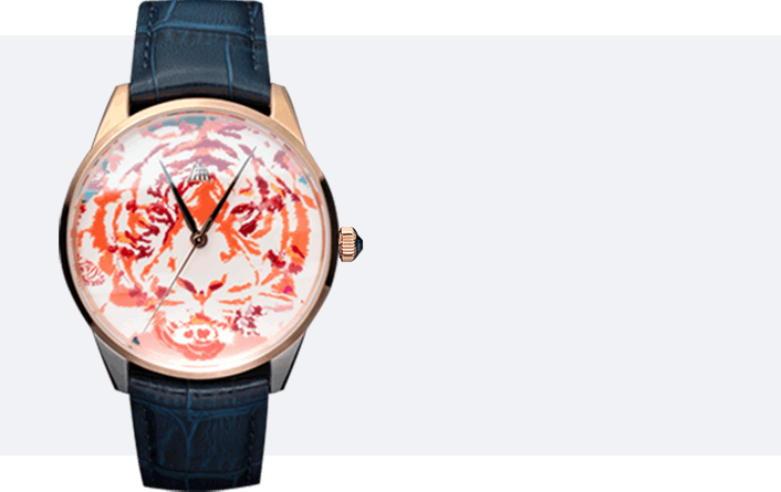 商品[国内直发] SHANGHAI WATCH|大艺术家系列 虎入奇境 40毫米自动上链机械腕表,价格¥6461,第19张图片详细描述