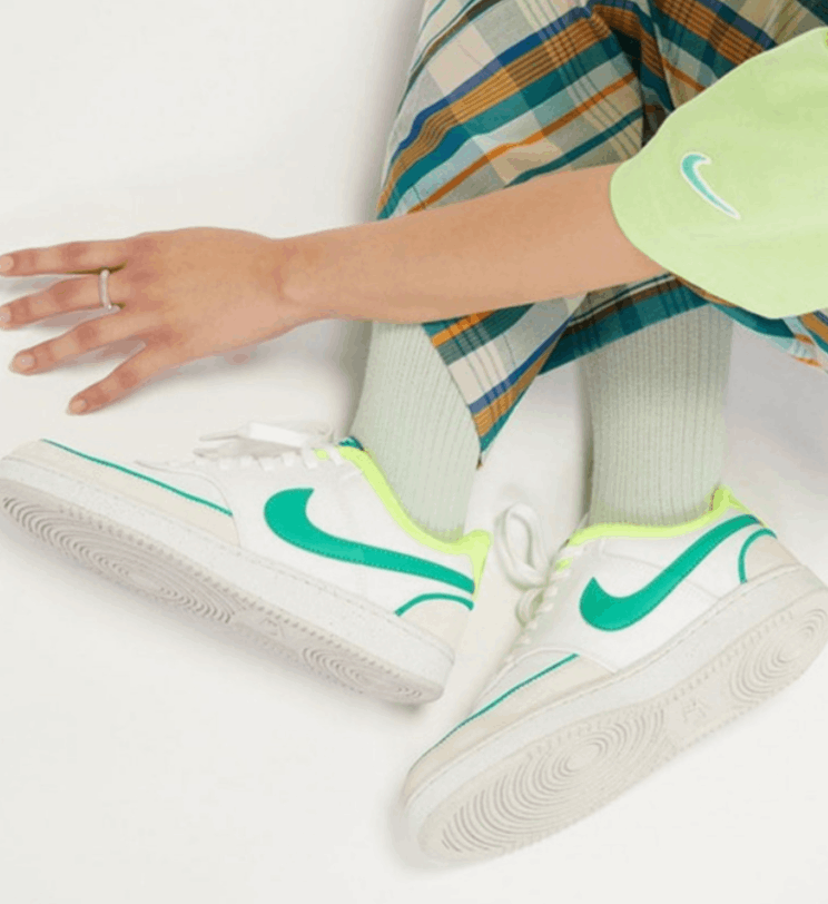 商品NIKE|【享贝家】Nike耐克Court Vision运动低帮休闲鞋板鞋青柠 男女同款 DX2941,价格¥351,第9张图片详细描述