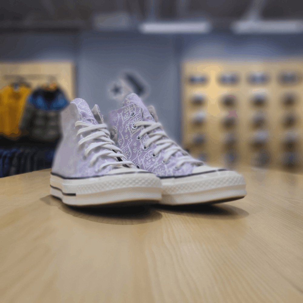 商品【预售商品15天发货】 Converse|【韩国直邮|包邮包税】匡威[CHUNK TAYLOR 70 Summer Spirit INFINITE 高腰 运动鞋 CHUCK 70 HI INFINITE LILAC/VINTAGE WHITE 571901C,价格¥441,第3张图片详细描述