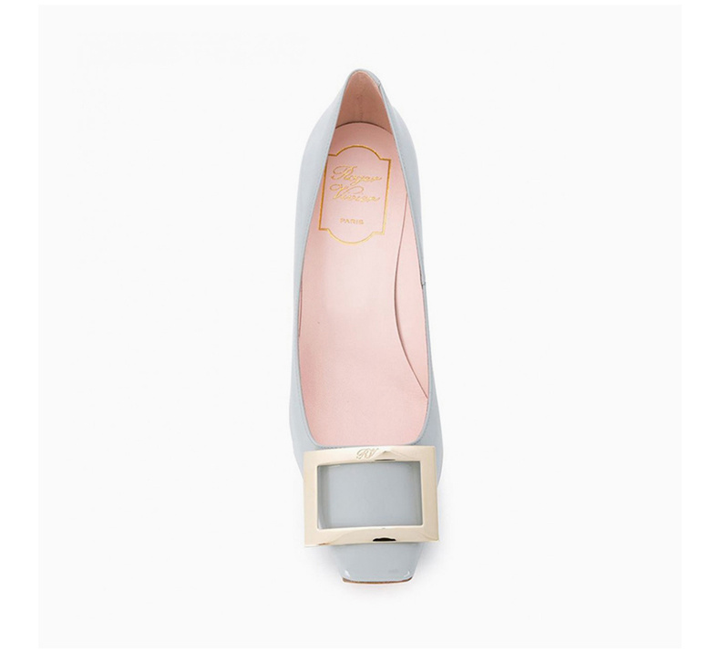 商品Roger Vivier|ROGER VIVIER 女士浅蓝色牛皮高跟鞋 RVW40015280-D1P-U007,价格¥3970,第10张图片详细描述