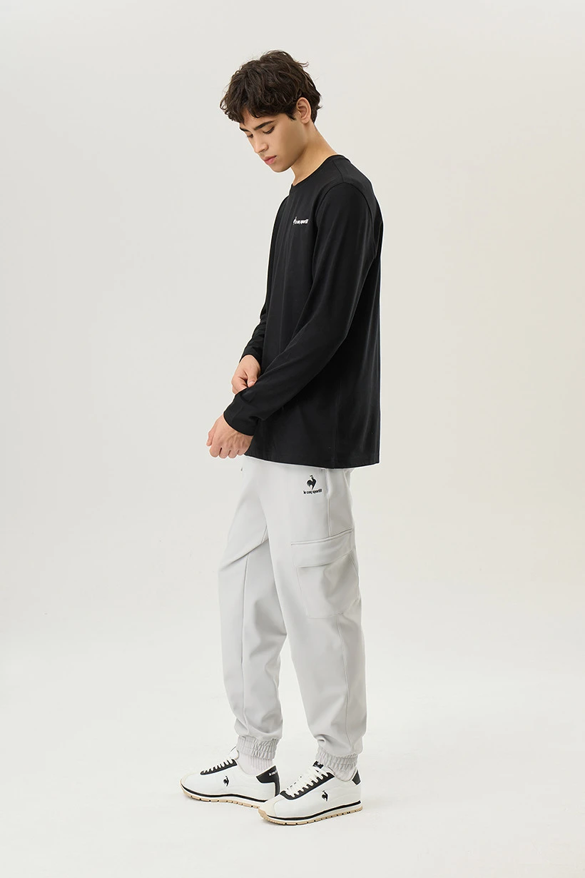 商品【预售商品15天发货】 LE COQ SPORTIF|毛绒卡其风格休闲裤 QP423EPTO3-BLK0,价格¥637,第19张图片详细描述
