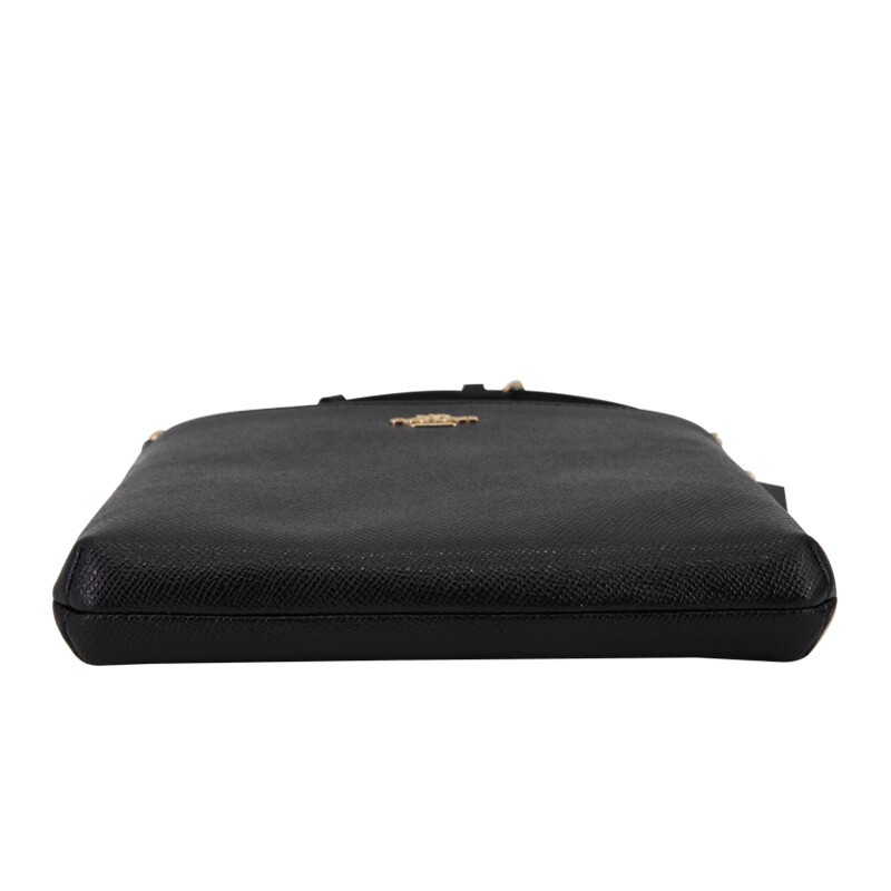 商品[国内直发] Coach|蔻驰COACH女士专柜款黑色皮质单肩斜挎包邮差包 41320 GDBLK,价格¥812,第6张图片详细描述