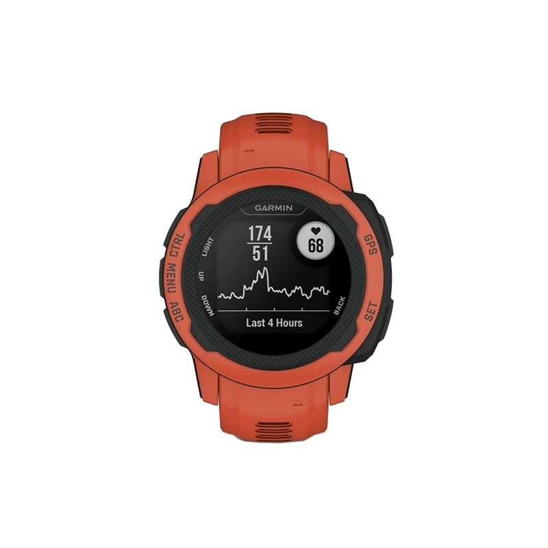 商品Garmin|GARMIN 男女同款红色树脂表盘石英机芯硅胶表带混合链接智能手表45MM,价格¥2570,第3张图片详细描述