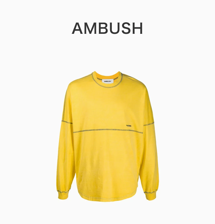 商品[国内直发] Ambush|AMBUSH 男士黄色卫衣 BMAB001-F20JER001-1800,价格¥841,第1张图片详细描述