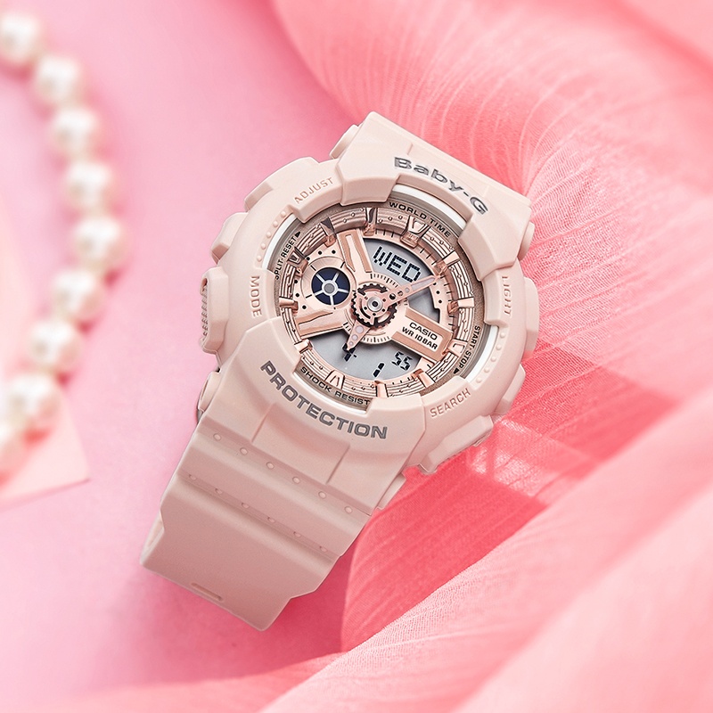 商品[国内直发] Casio|卡西欧女小粉表防水潮流baby-g女表,价格¥612,第1张图片详细描述