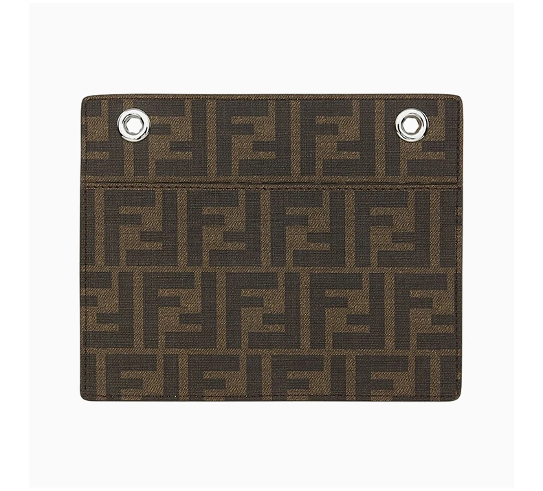 商品Fendi|FENDI 芬迪 黄色logo字母中性短款钱夹 7AS071-AHUF-F1GML,价格¥1946,第5张图片详细描述