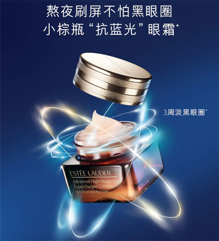 商品Estée Lauder|雅诗兰黛 抗蓝光眼霜5ml+眼部精华5ml 小样组合装,价格¥155,第1张图片详细描述