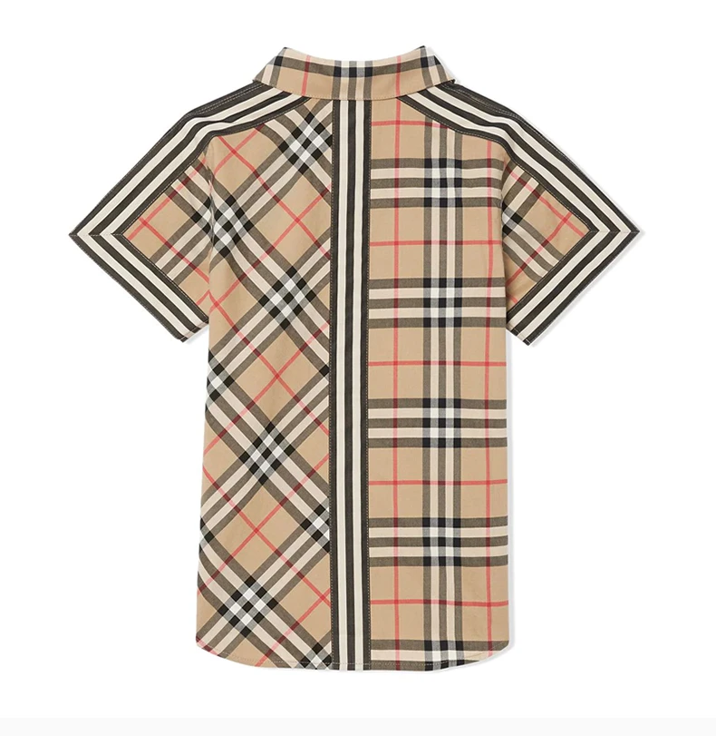 商品[国内直发] Burberry|BURBERRY 格纹男童衬衫 8030099,价格¥1129,第5张图片详细描述