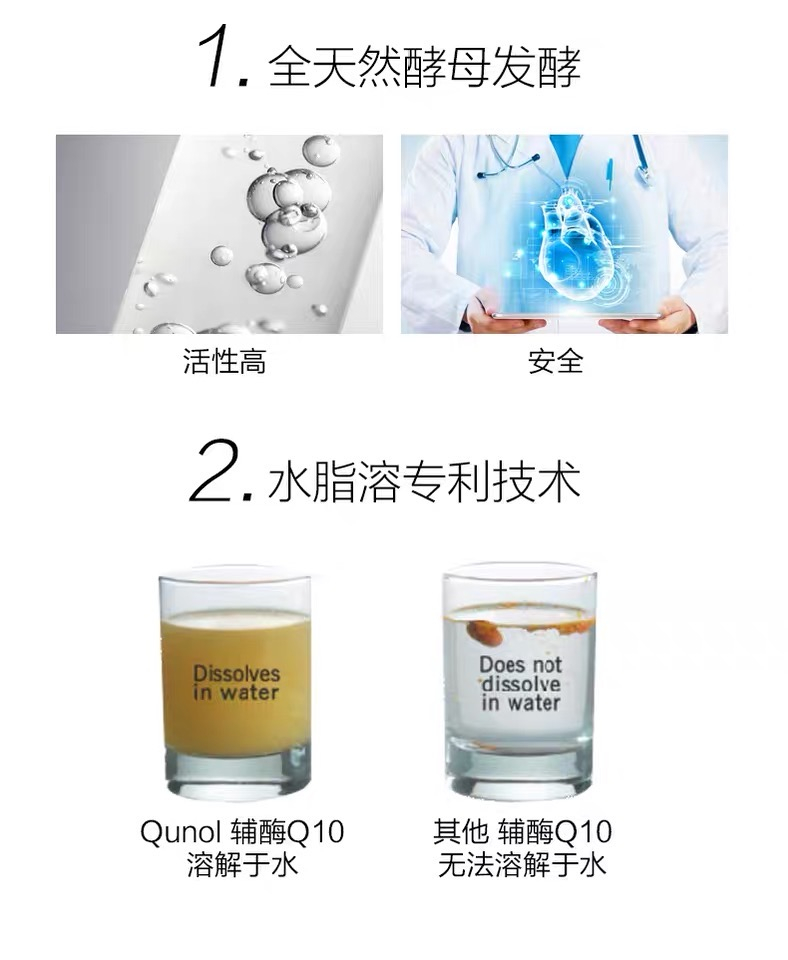 商品Qunol|Qunol 还原型活性辅酶Q10 100mg 备孕/心脏,价格¥369,第6张图片详细描述