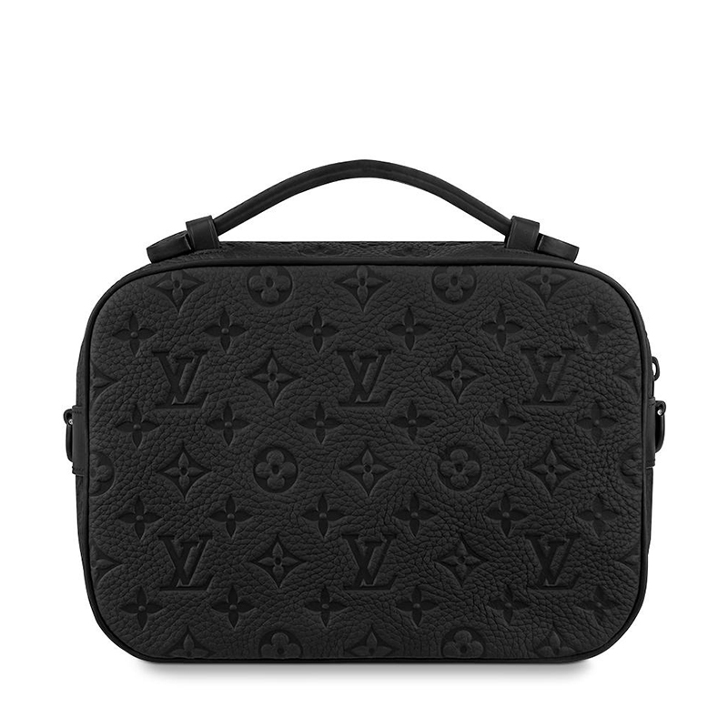 商品Louis Vuitton|【预售十天】路易威登 S LOCK系列 男士黑色老花压纹牛皮革黑扣配可拆卸肩带单肩斜跨手提邮差包M58489,价格¥24753,第4张图片详细描述