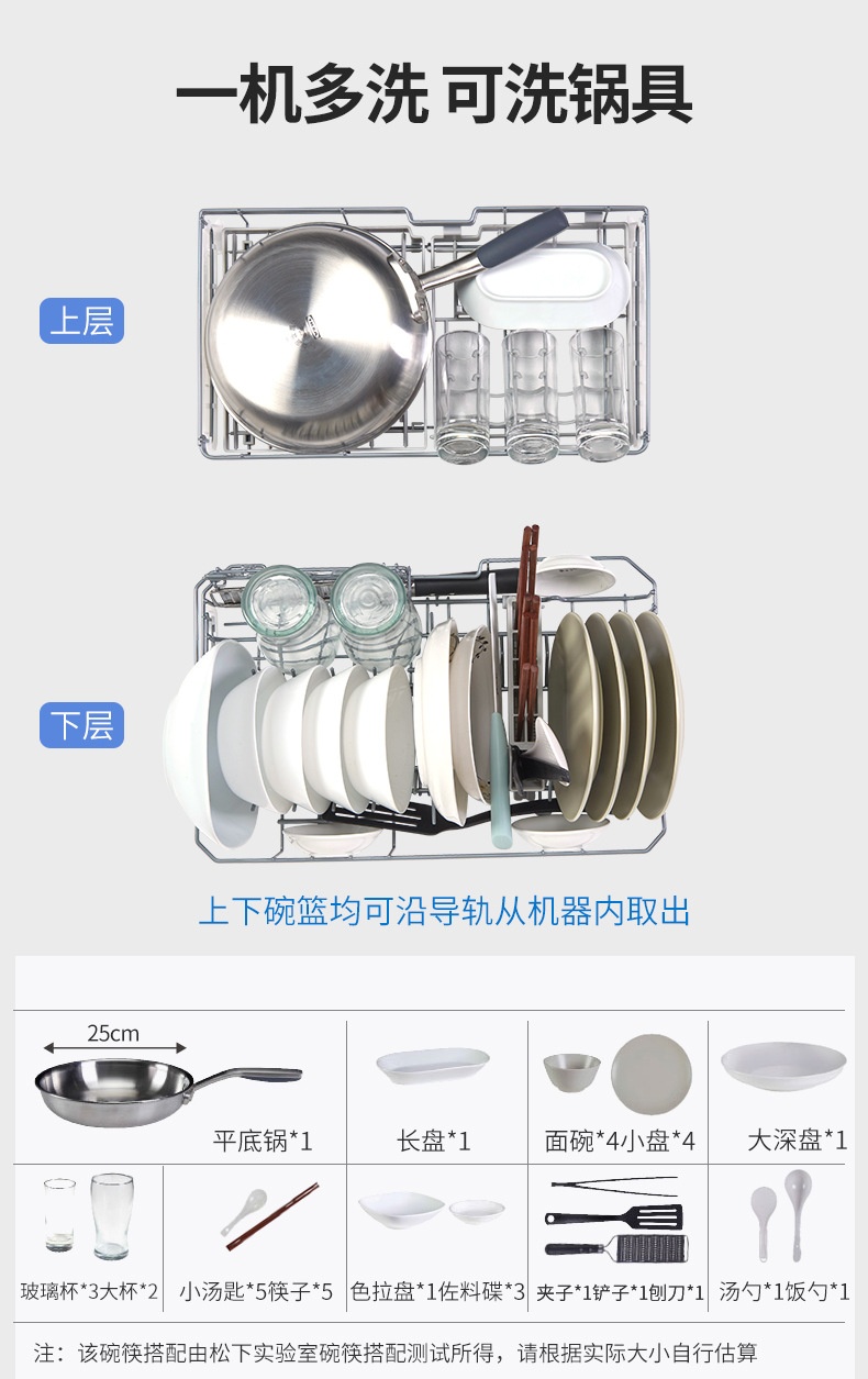 商品[国内直发] Panasonic|松下NP-TH1WECN家用全自动智能独立台式洗碗机免安装高温杀菌烘干,价格¥3042,第7张图片详细描述