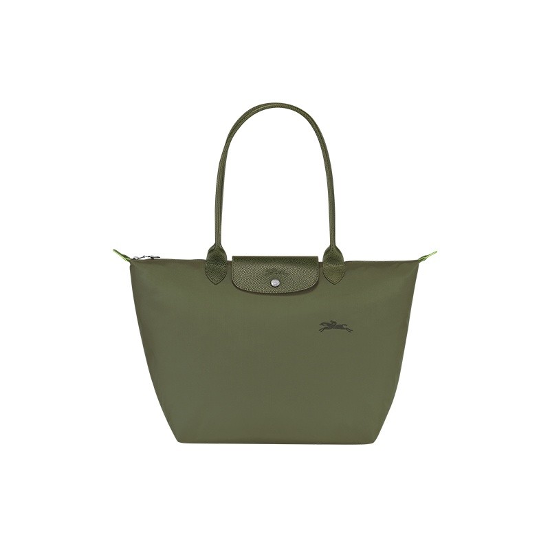 商品Longchamp|LONGCHAMP/珑骧 女士粉色帆布银色五金按扣拉链开合大号托特包,价格¥1045,第2张图片详细描述