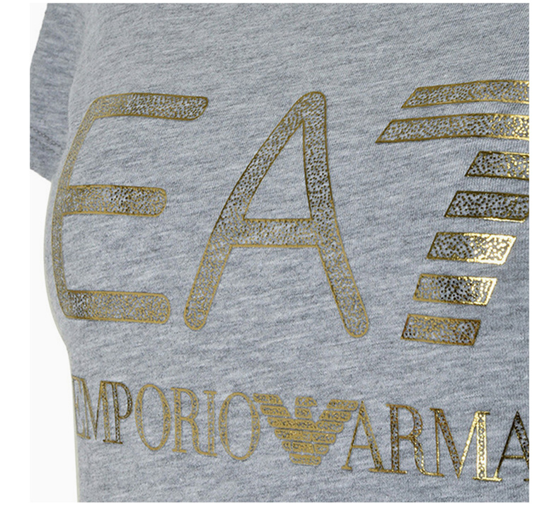 商品Emporio Armani|Emporio Armani 安普里奥 阿玛尼 女士浅红色棉质短袖T恤 3ZTT82-J12Z-3905,价格¥429,第9张图片详细描述