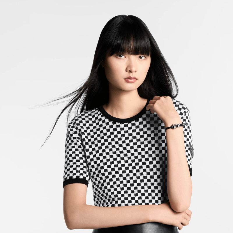 商品Louis Vuitton|LV/路易威登 女士银色/黑色金属/皮革手链,价格¥2691,第6张图片详细描述