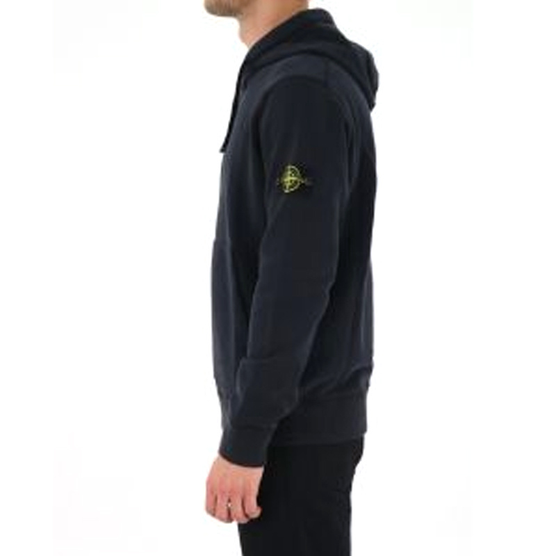 商品Stone Island|STONE ISLAND 男士深蓝色棉质连帽卫衣 751564120-V0020,价格¥1852,第3张图片详细描述