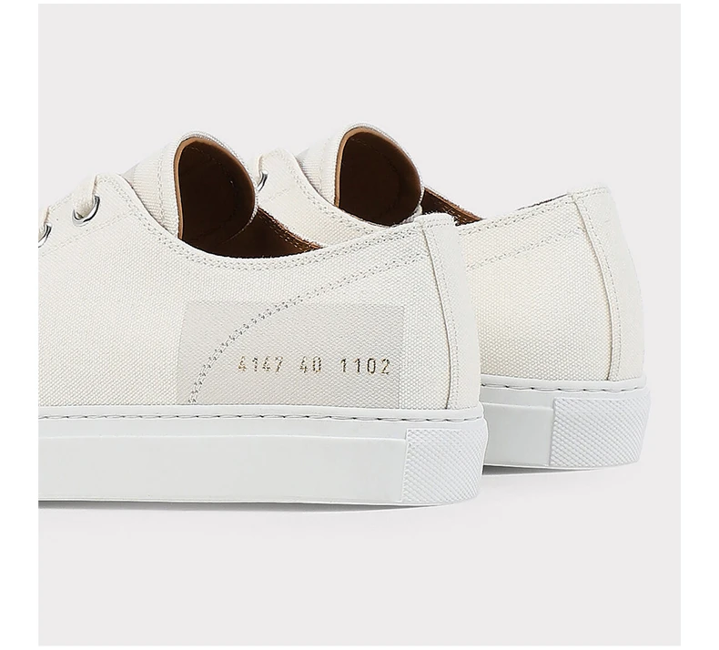 商品[国内直发] Common Projects|COMMON PROJECTS 女士白色帆布休闲运动鞋 4147-1102,价格¥1138,第5张图片详细描述