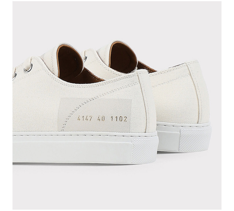 商品[国内直发] Common Projects|COMMON PROJECTS 女士白色帆布休闲运动鞋 4147-1102,价格¥1053,第5张图片详细描述