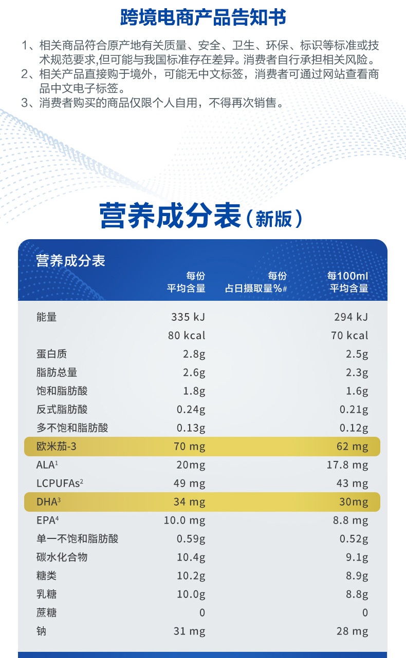 商品Aptamil|澳洲爱他美 白金装 婴幼儿奶粉 3段 900g 1岁以上（国内保税发货）,价格¥531,第3张图片详细描述