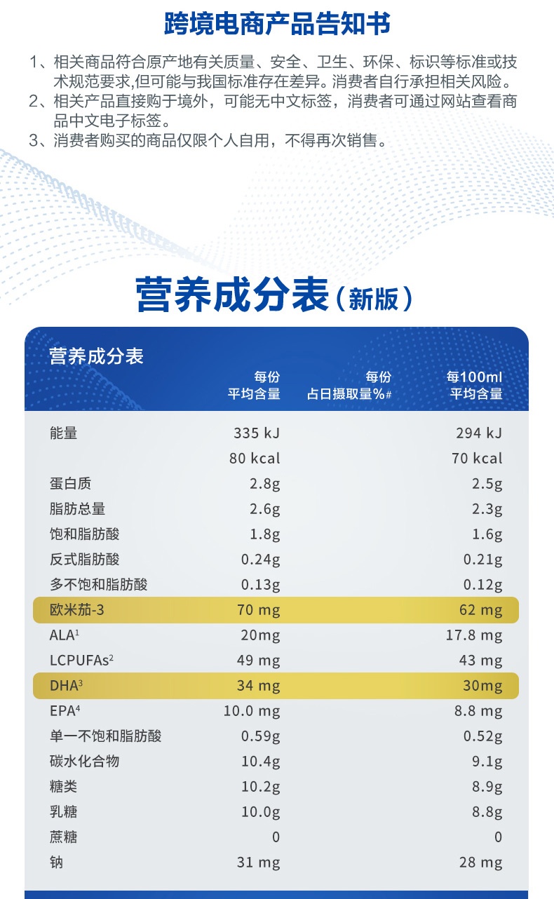 商品Aptamil|澳洲爱他美 白金装 婴幼儿奶粉 3段 900g 1岁以上（国内保税发货）,价格¥542,第3张图片详细描述