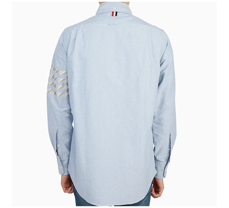 商品Thom Browne|THOM BROWNE 男士淡蓝色衬衫 MWL374D-06177-480,价格¥2347,第6张图片详细描述