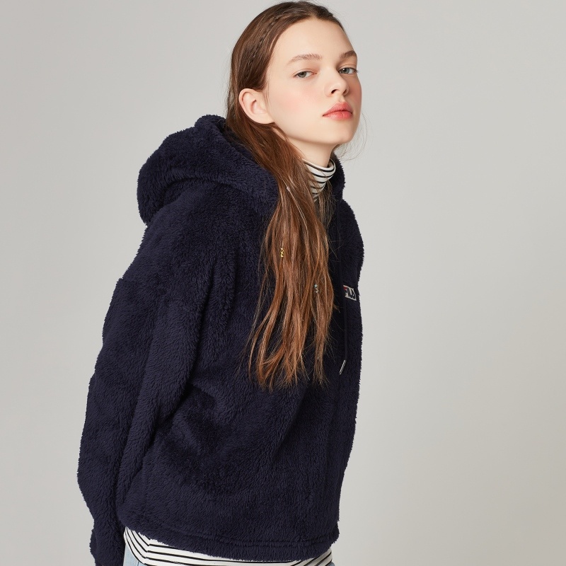 商品Fila|【享贝家】FILA新款Crema Boa女士连帽卫衣FS2POC4152F-INA,价格¥180,第8张图片详细描述
